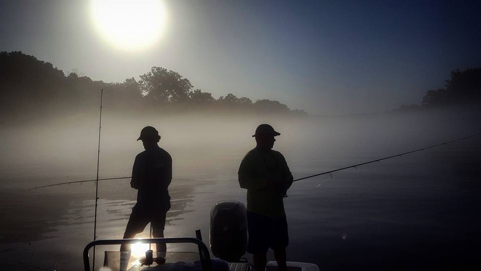 Fishing at dawn